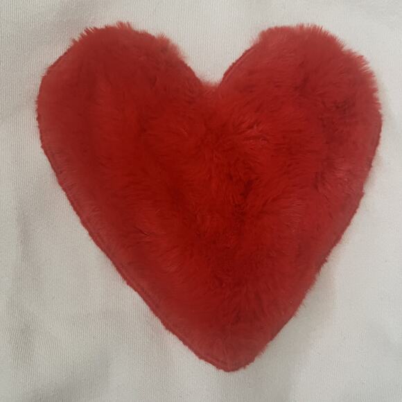Boden (11|12y) Heart Appliqué Sweatshirt - Picture 6 of 7
